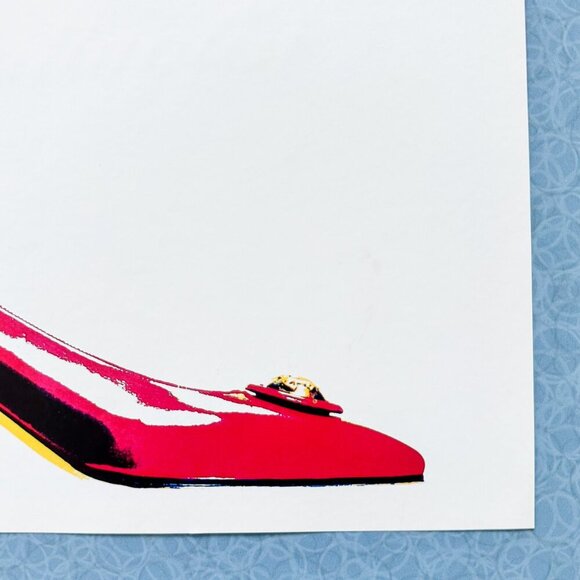 1990 Gold Book Ad • Ferragamo Red Pump • Fashion Collector Wall Art - Picture 4 of 6